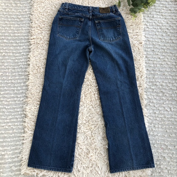 SOLD Vintage Ralph Lauren dark wash flare jeans - Picture 6 of 10
